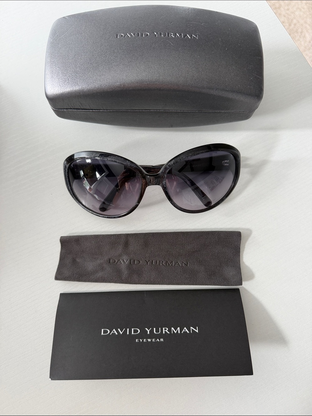 David Yurman Women's Black Gradient Oversized Sunglasses